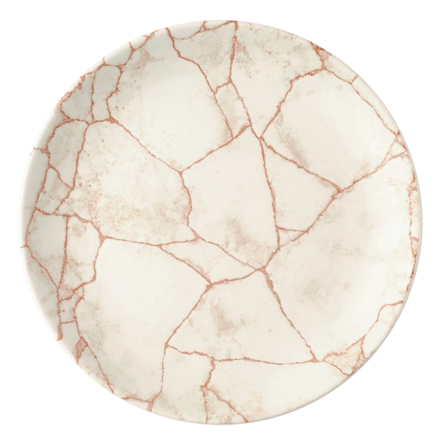 S.P. Kintsugi Coral Coupe plate flat 21.7cm