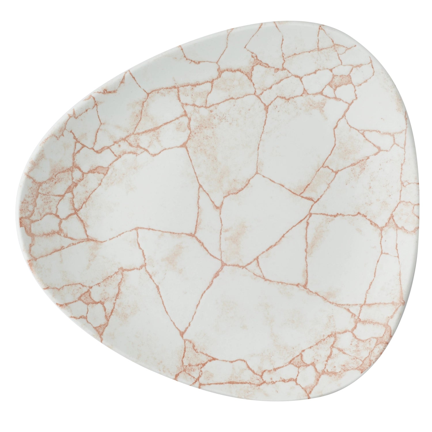 S.P. Kintsugi Coral Triangle Plate flat 22.9cm