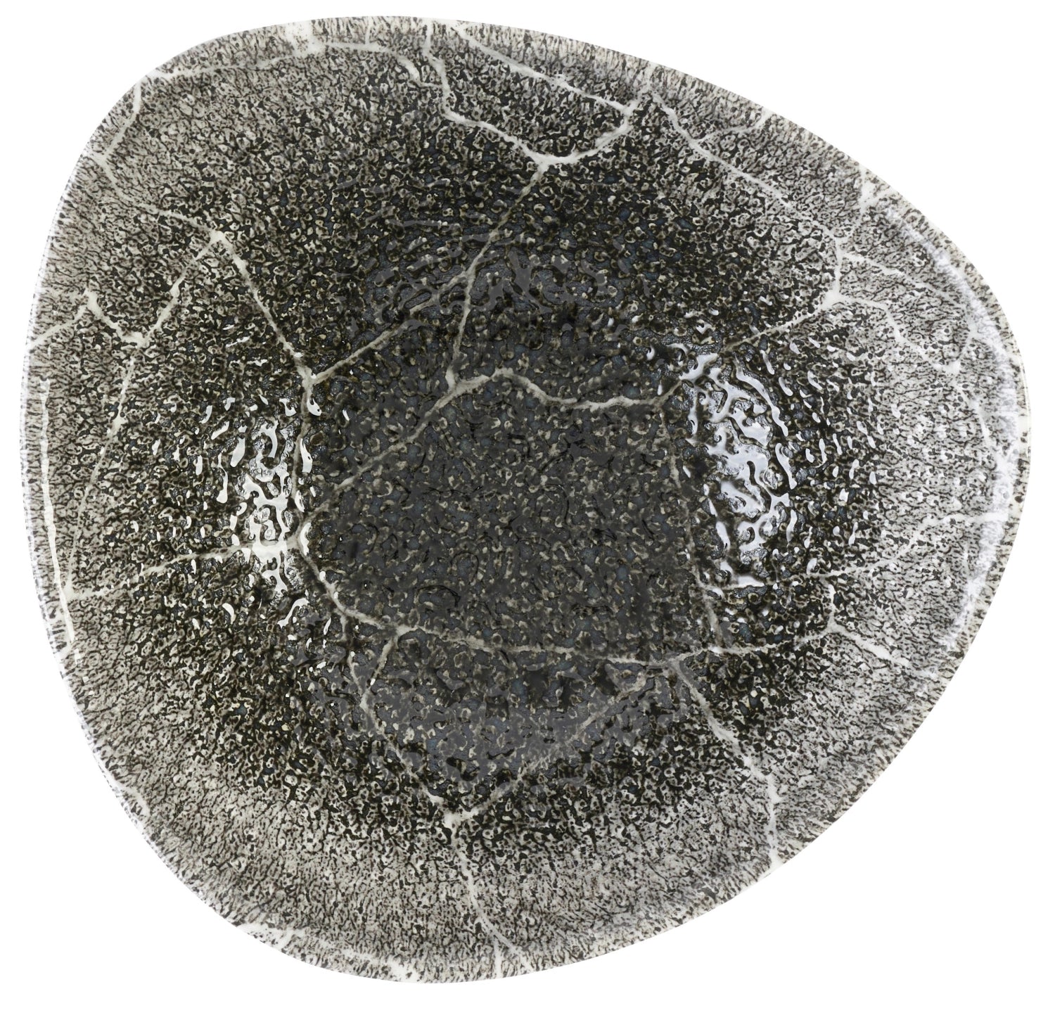 S.PCiotola Kintsugi Reverse Quartz Triangolo Nero 18,5 cm