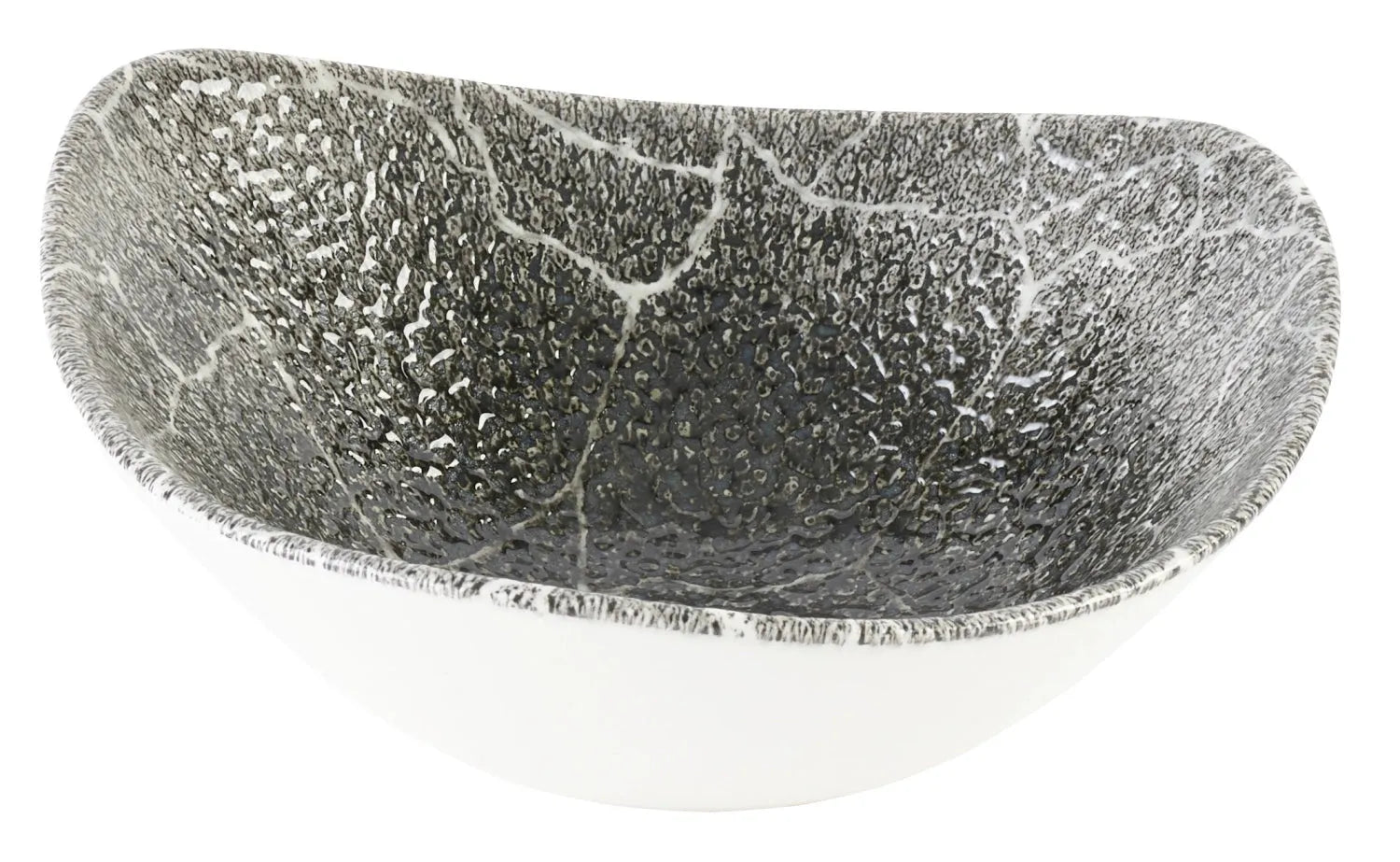 Stilvolle 18,5 cm Schüssel mit Kintsugi-Muster in Schwarz von Churchill.