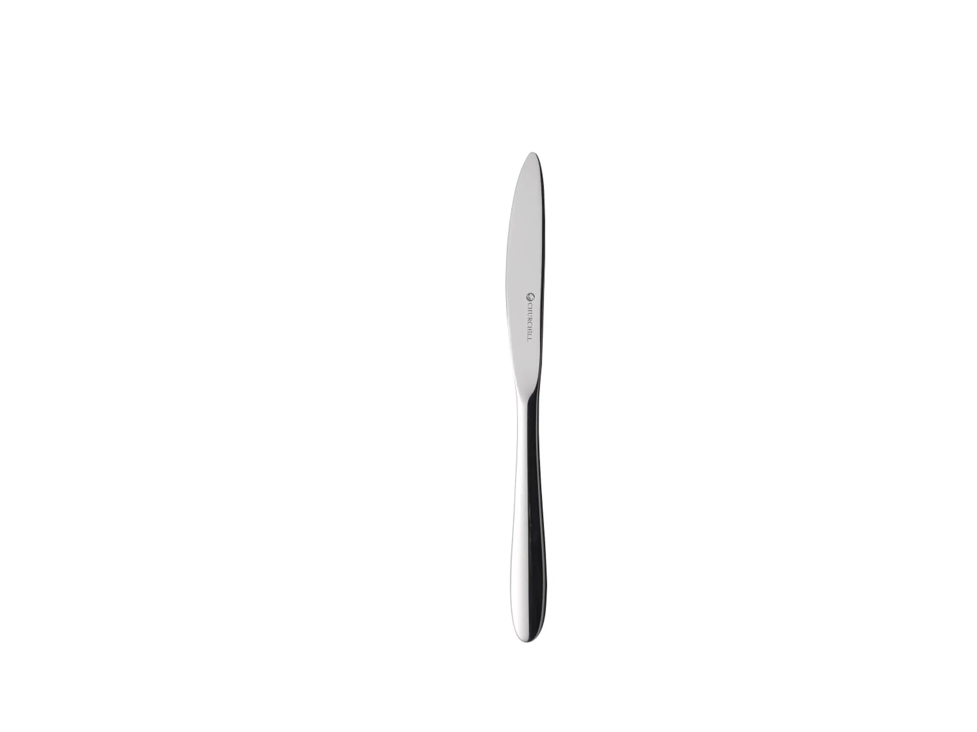 Elegantes 21cm Dessertmesser von Churchill aus 18/10 Edelstahl, ideal für Kuchen und Torten, stilvoll und langlebig.