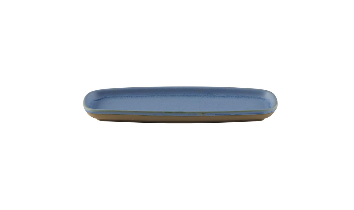 Emerge Oslo Blue Platte rechteckig 25.1x10cm in Blau präsentiert im Onlineshop von KAQTU Design AG. Platte ist von Churchill