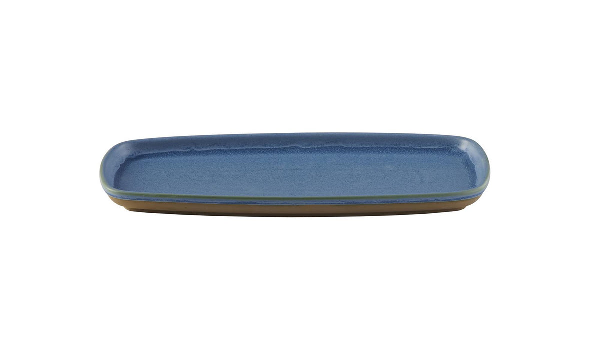 Emerge Oslo Blue Platte rechteckig 30x14.7cm in Blau präsentiert im Onlineshop von KAQTU Design AG. Platte ist von Churchill