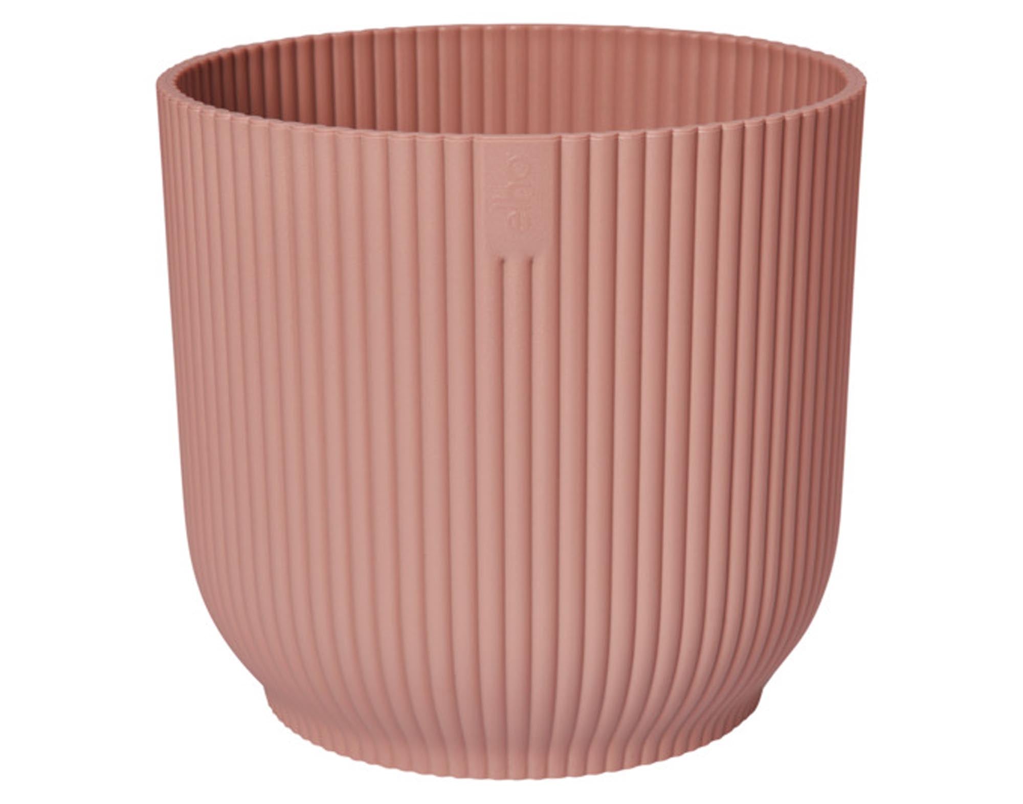 ELHO Pflanzengefäss Vibes fold rund zartes rosa ø 18 cm in  präsentiert im Onlineshop von KAQTU Design AG. Pflanzentopf Outdoor ist von ELHO