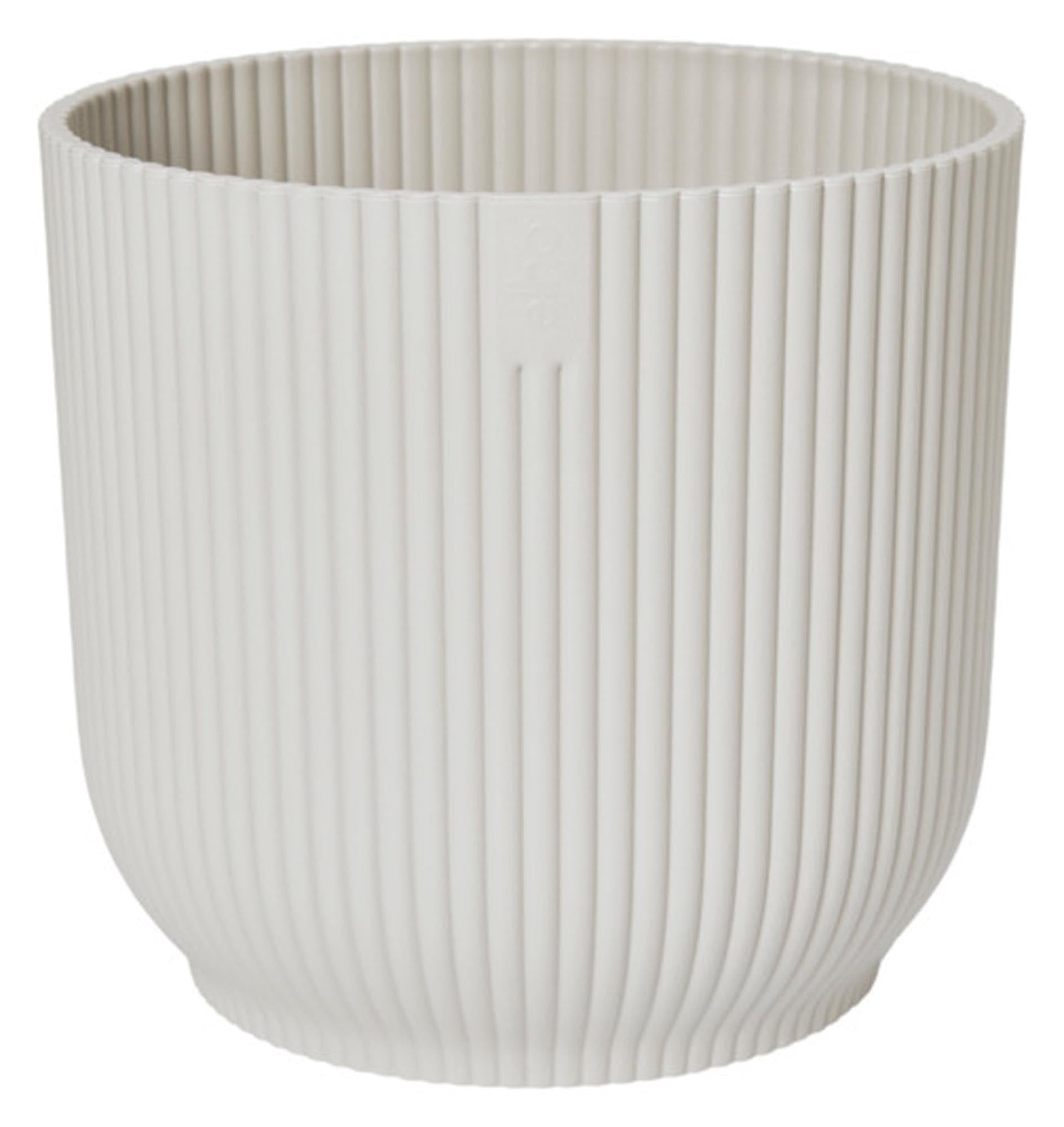 ELHO Pflanzengefäss Vibes fold rund seidenweiss ø 25 cm in  präsentiert im Onlineshop von KAQTU Design AG. Pflanzentopf Outdoor ist von ELHO
