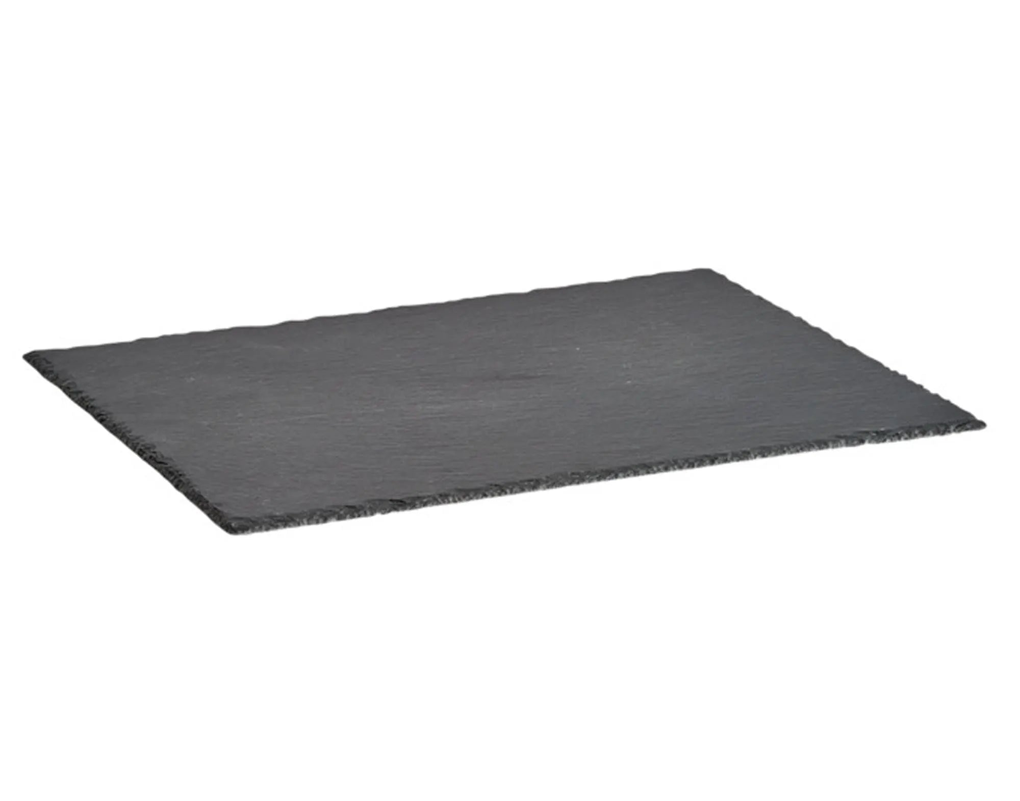 Elegante, robuste Schiefer-Servierplatte 40x30 cm von ZELLER PRESENT: ideal für stilvolles Präsentieren von Speisen, pflegeleicht und vielseitig.