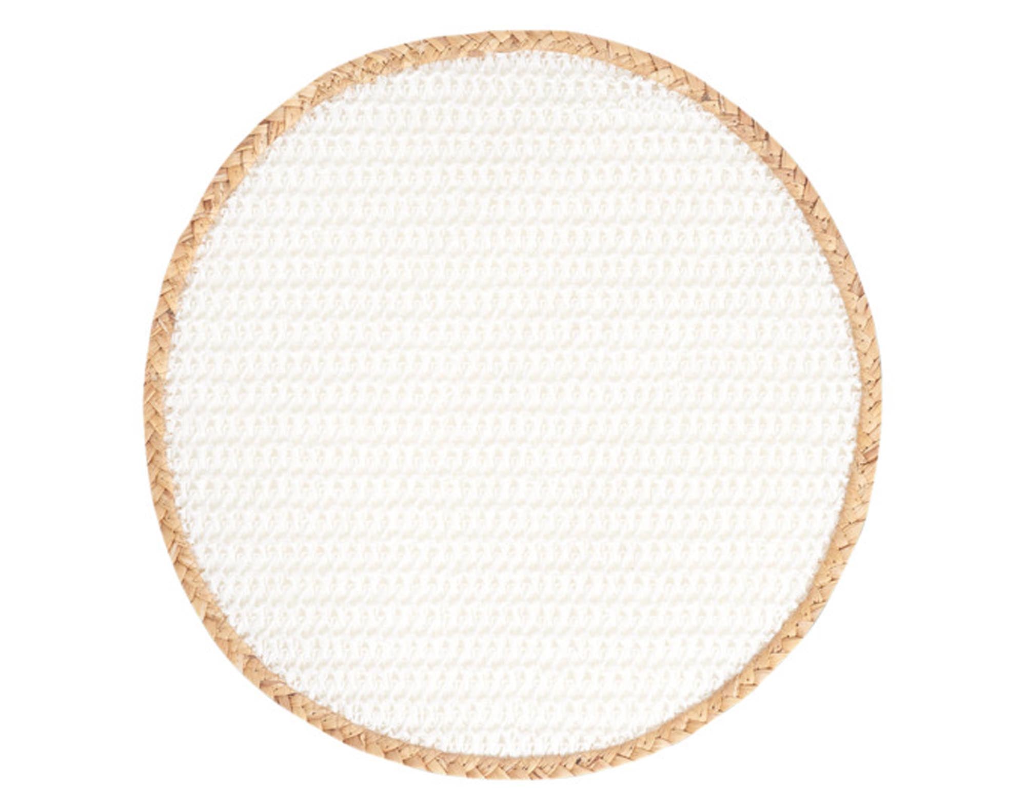 ZELLER Tischset Nature weiss ø 38 cm in  präsentiert im Onlineshop von KAQTU Design AG. Tischset ist von ZELLER PRESENT
