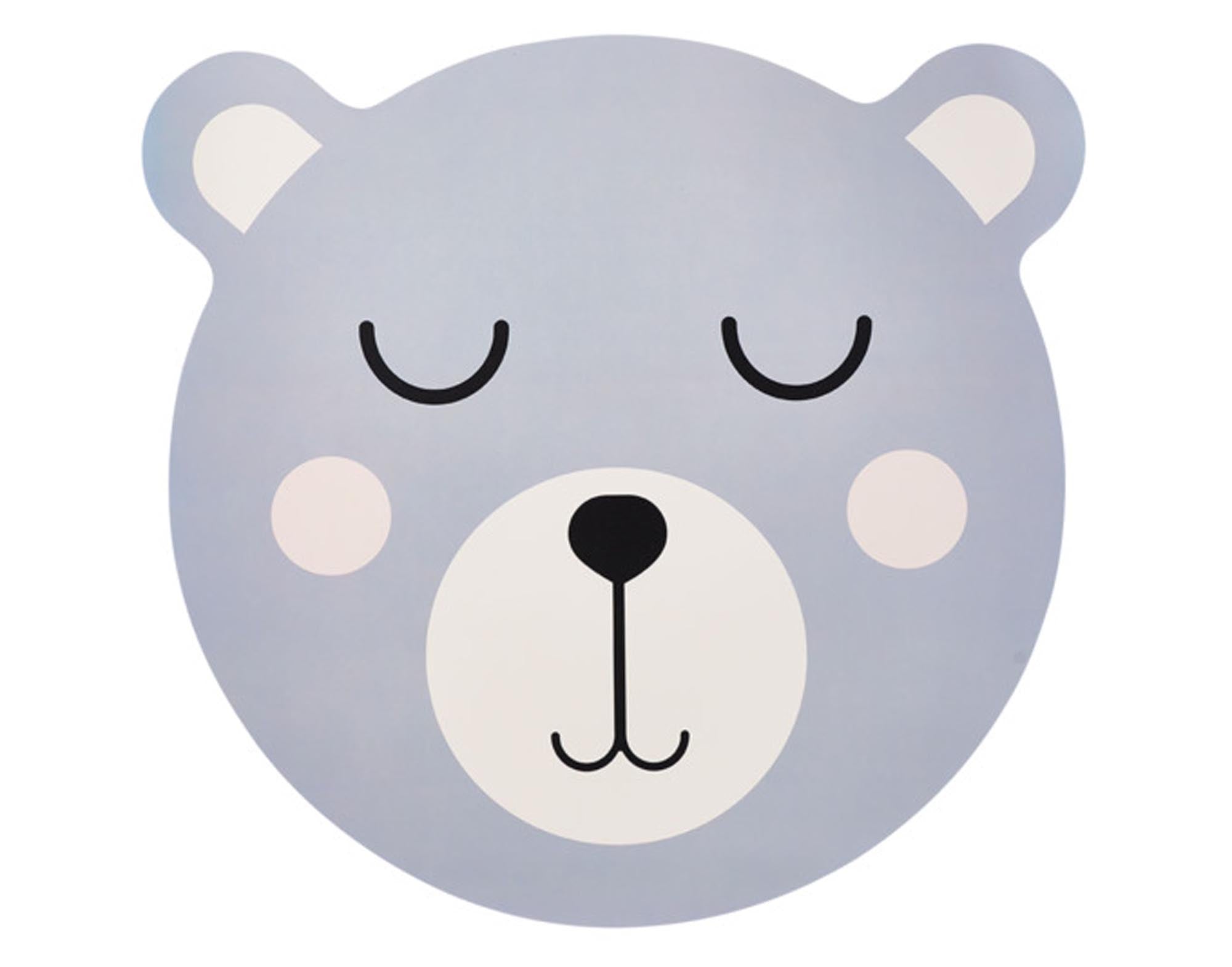 ZELLER Tischset Bär blau ø 38 cm in  präsentiert im Onlineshop von KAQTU Design AG. Tischset ist von ZELLER PRESENT
