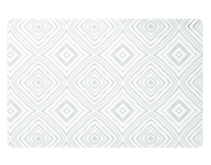 ZELLER Tischset Graphic weiss grün 45x30 cm in  präsentiert im Onlineshop von KAQTU Design AG. Tischset ist von ZELLER PRESENT