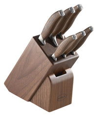 <tc>RÖSLE</tc> Bloc à couteaux en noyer 7 pièces