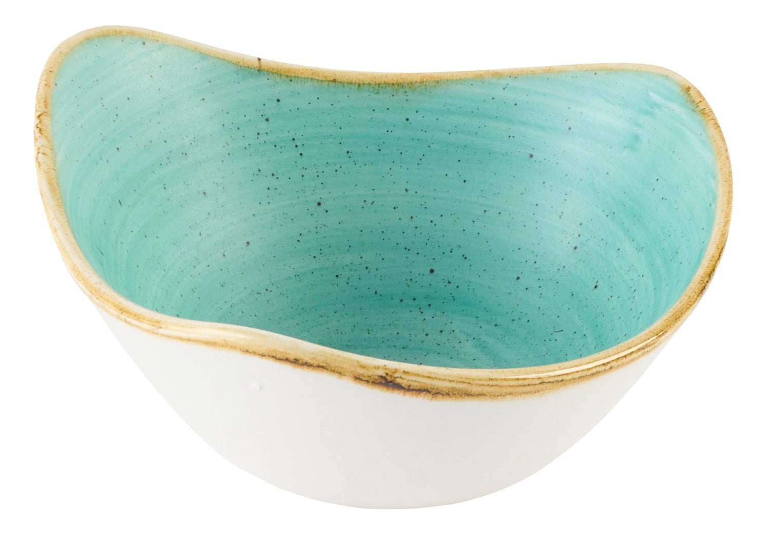 Elegante Stonecast Mint Schüssel 15.3cm von Churchill, dreieckig.