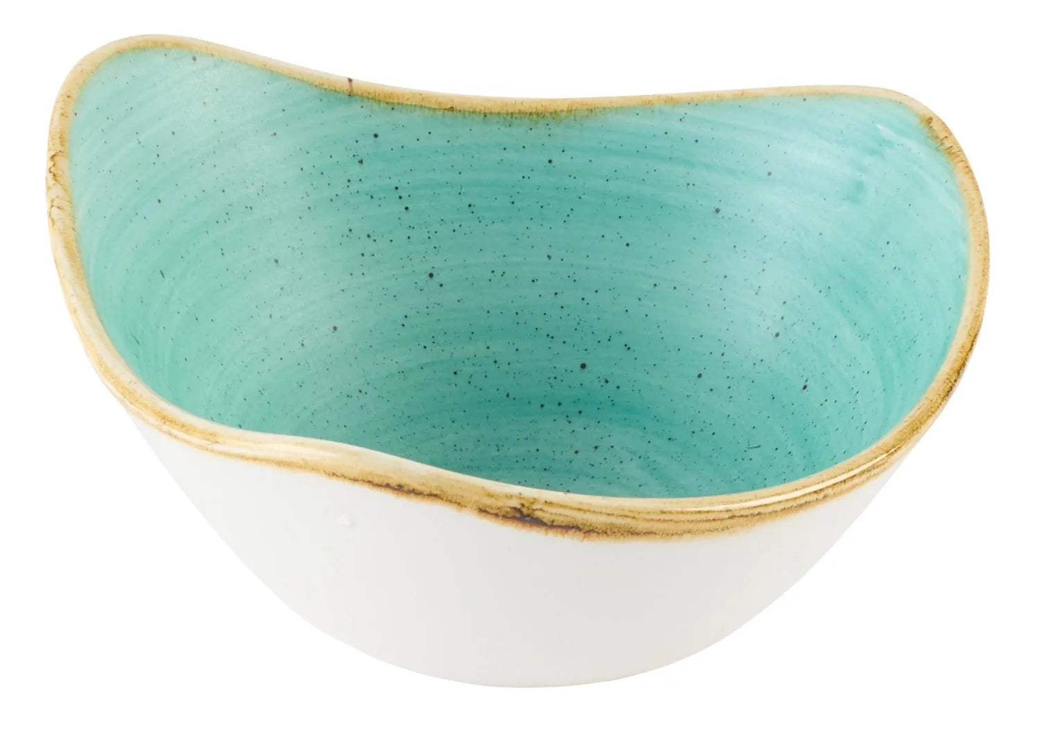 Elegante Stonecast Mint Schüssel 15.3cm von Churchill, dreieckig.