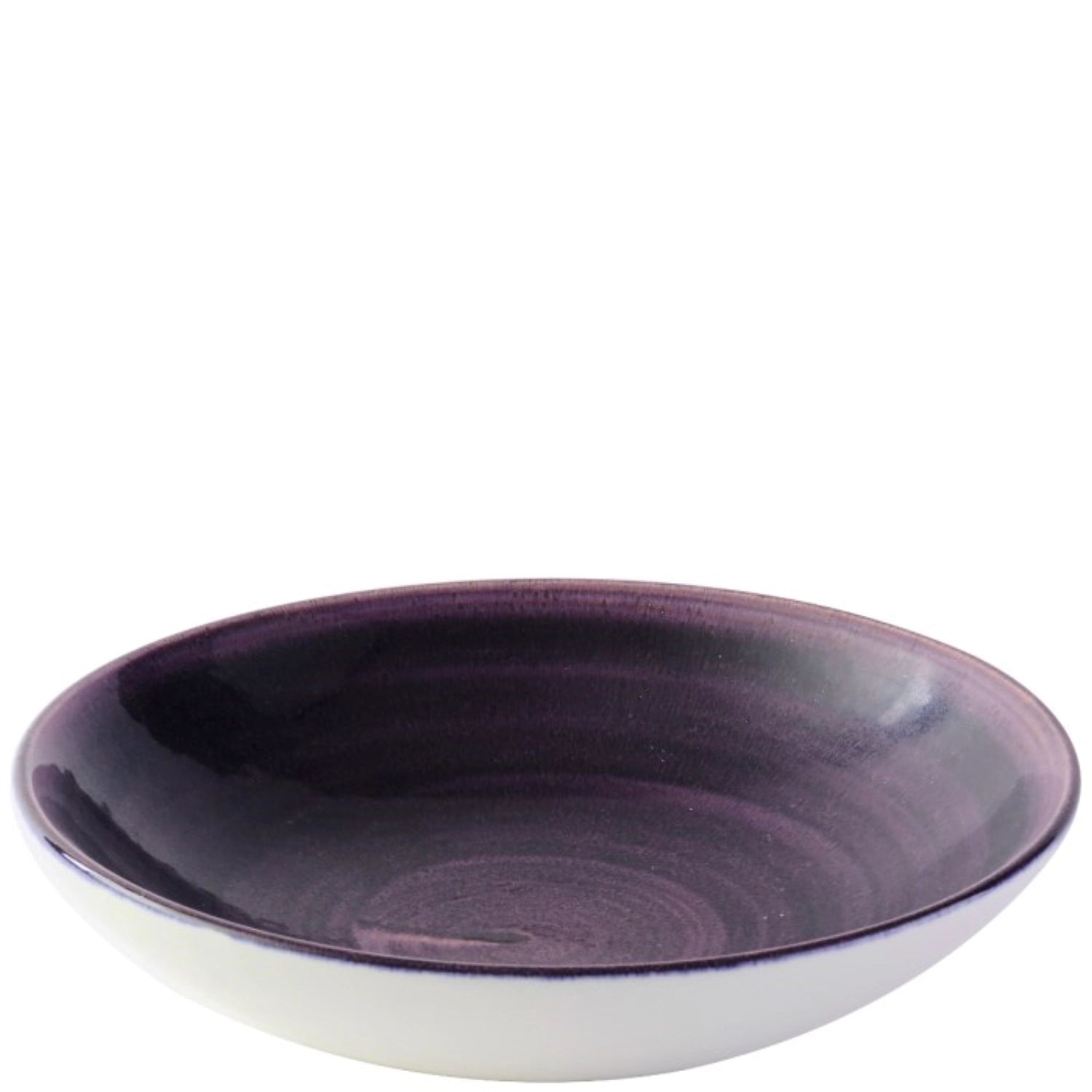 Plate coupé in viola deep con patina di Stonecast Deep 18,2 cm