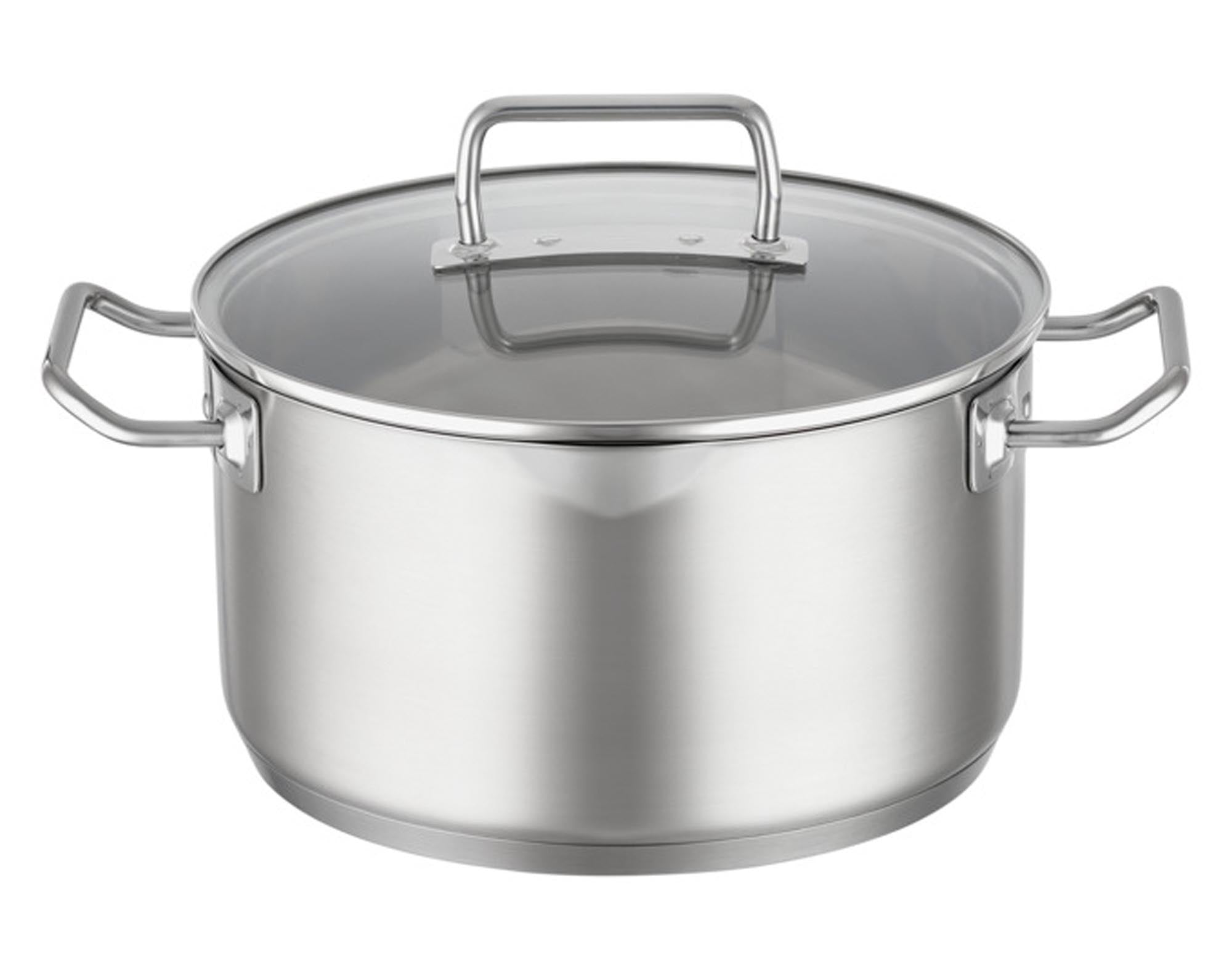 Eleganter RÖSLE Kochtopf Expertiso 16 cm: Edelstahl, Glasdeckel, ideal für kleine Portionen, spülmaschinenfest, für alle Herdarten.