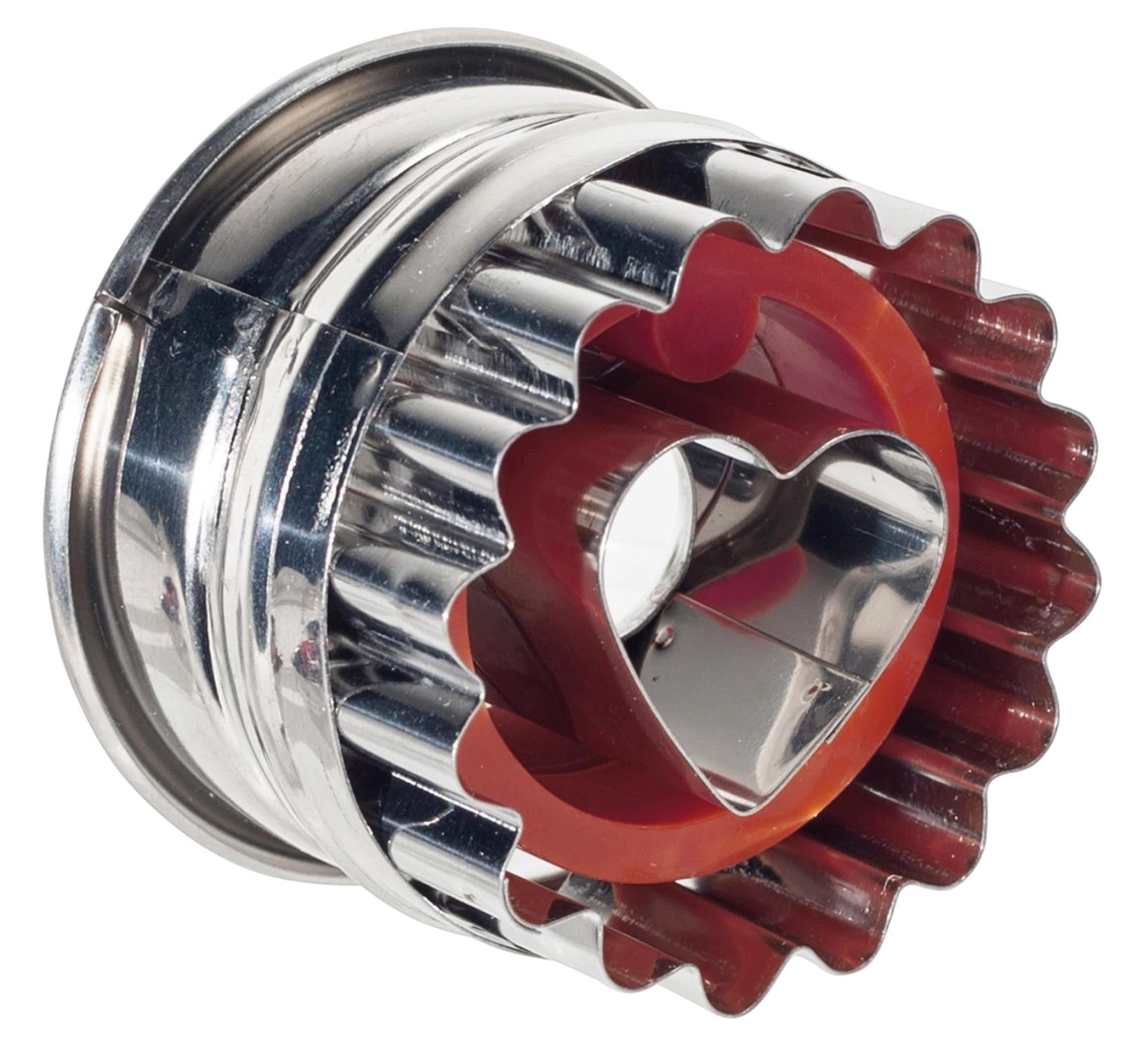 Linzer-Ausstechform Herz, 5cm in Rot präsentiert im Onlineshop von KAQTU Design AG. Ausstecher ist von Westmark