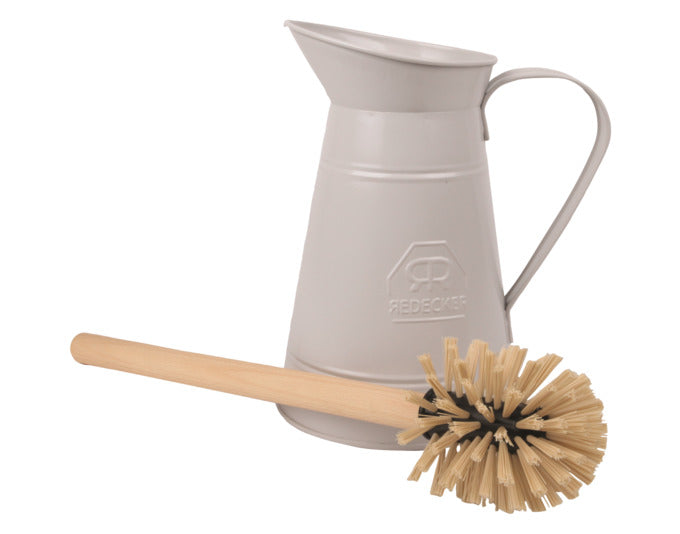 REDECKER WC-Bürstengarnitur Krug weiss in  präsentiert im Onlineshop von KAQTU Design AG. Badzubehör ist von REDECKER