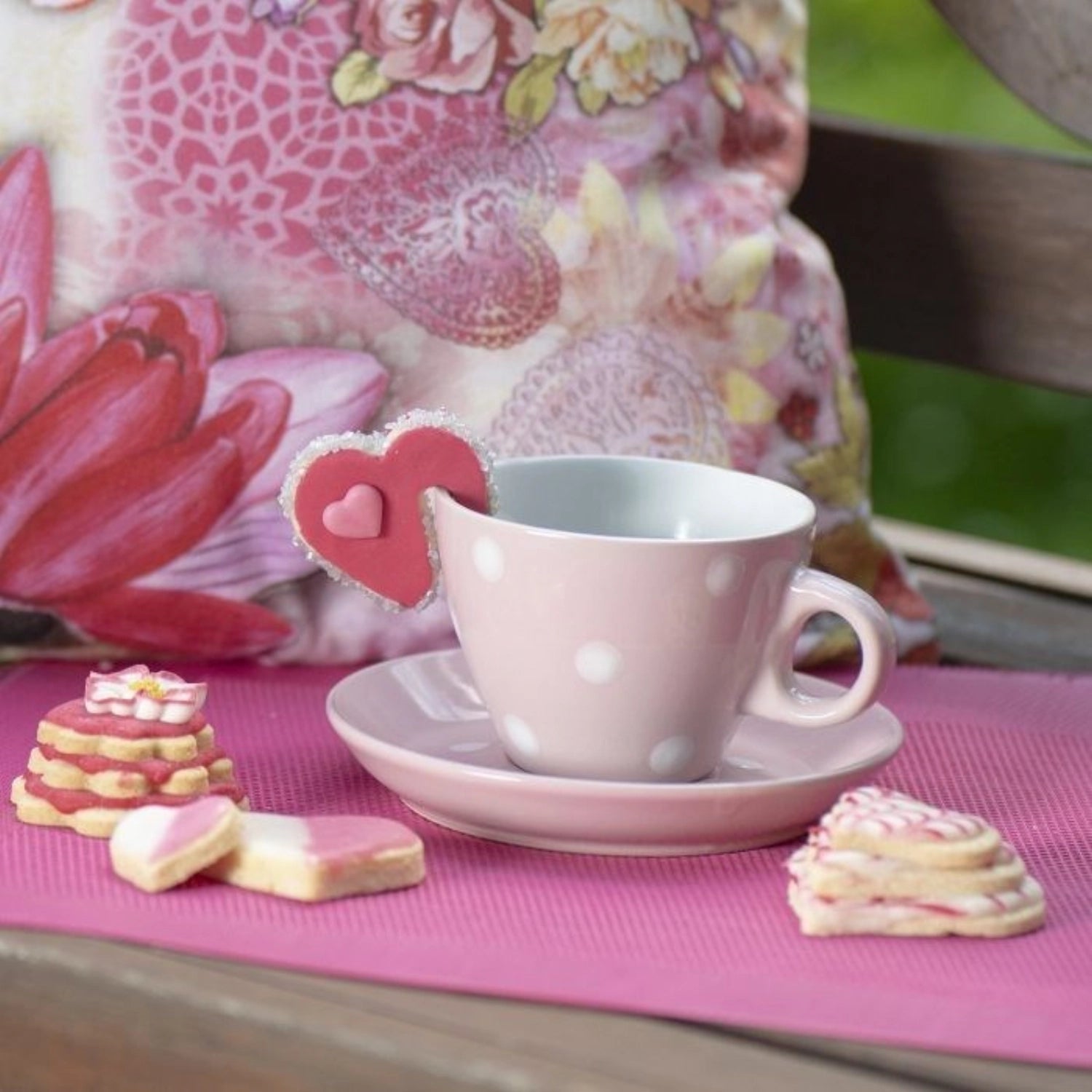 3 pezzi. Outlet Terrace Forms Heart, acciaio inossidabile da 2,3,4 cm