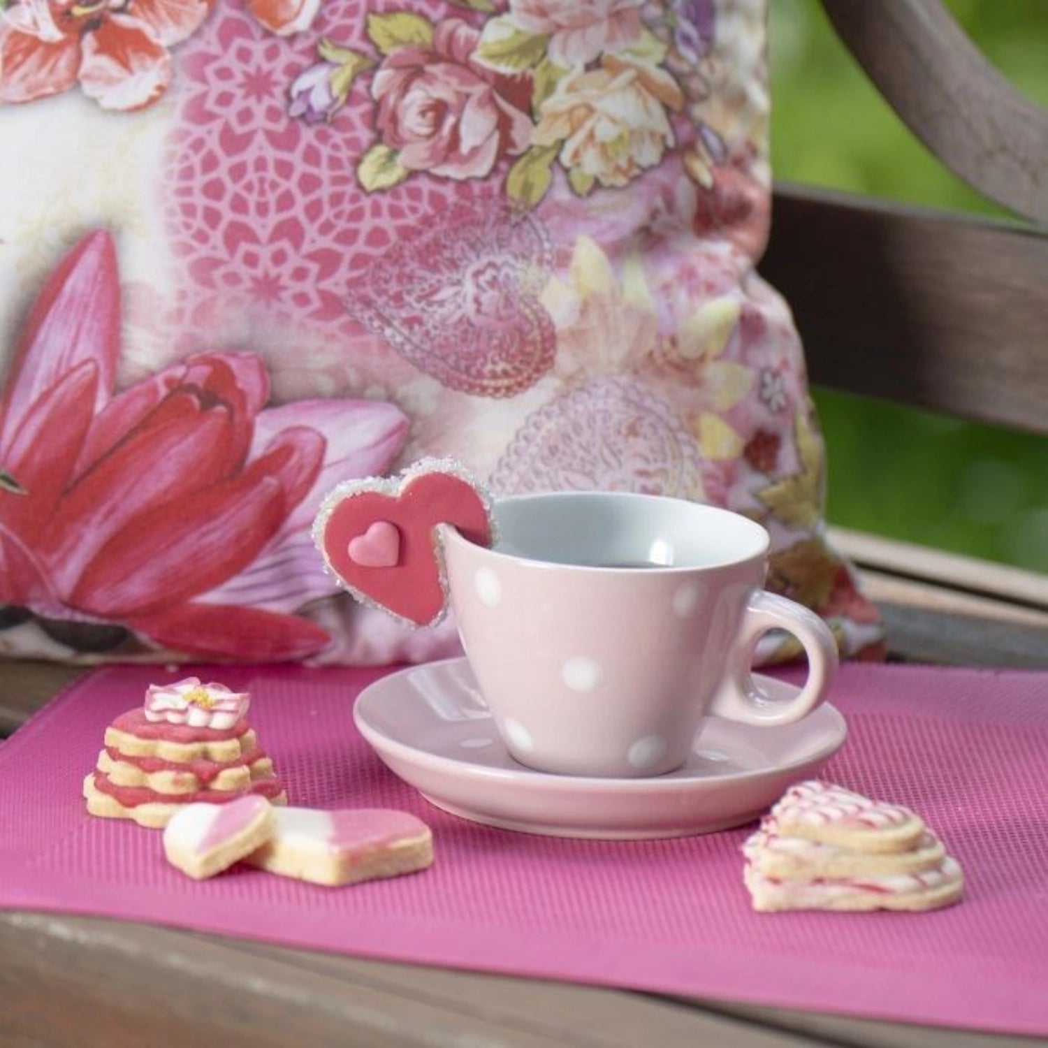 3 pezzi. Outlet Terrace Forms Heart, Acciaio inossidabile 4.5.6 cm