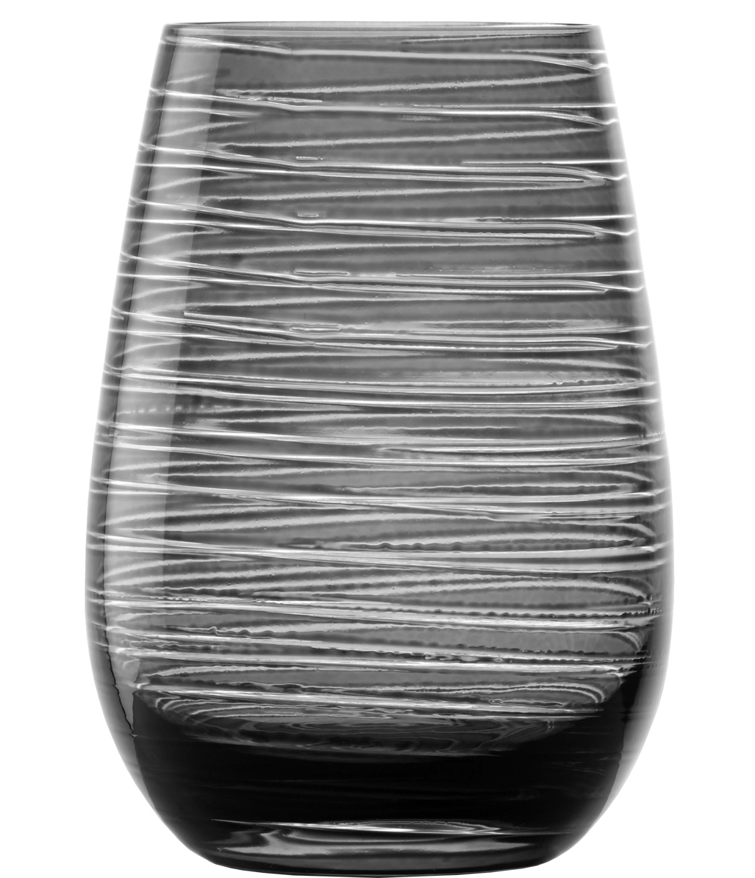 Twister Longdrink Becher 465ml in Grau präsentiert im Onlineshop von KAQTU Design AG. Glas ist von Stölzle
