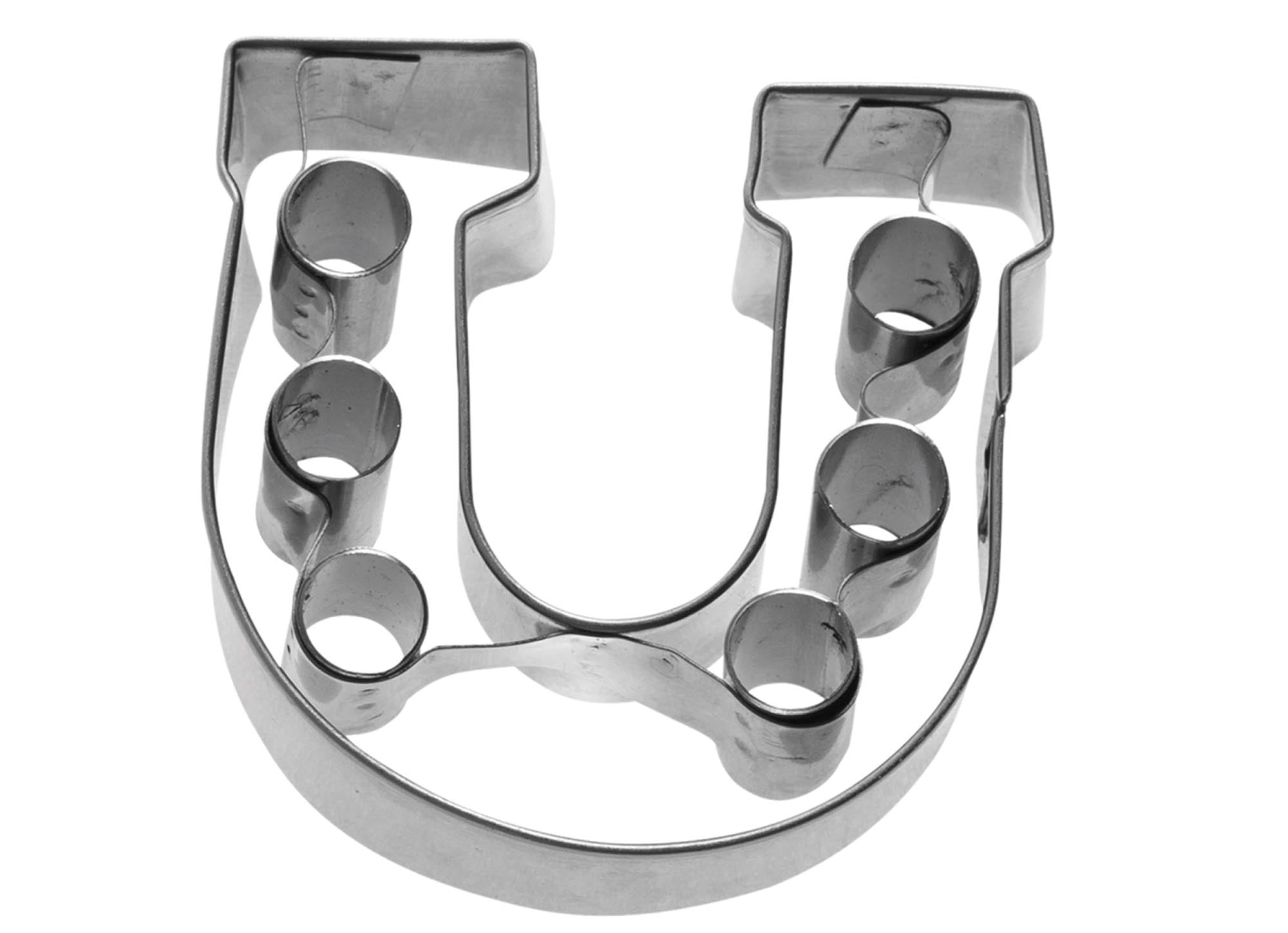 Ausstechform Hufeisen 2D, 6cm in Silber präsentiert im Onlineshop von KAQTU Design AG. Ausstecher ist von Westmark