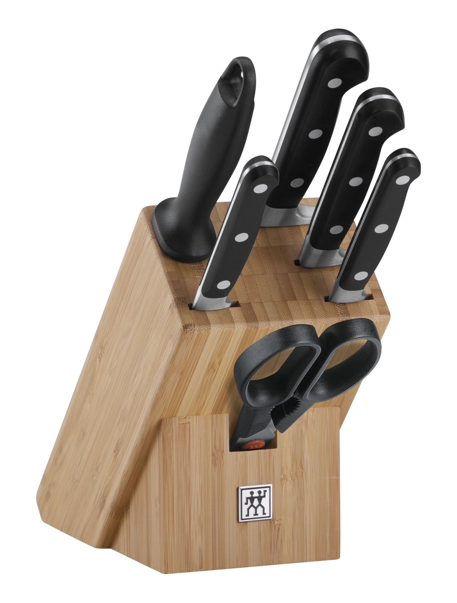 Professional "S" knife block, bamboo, 7 pieces. 270mm