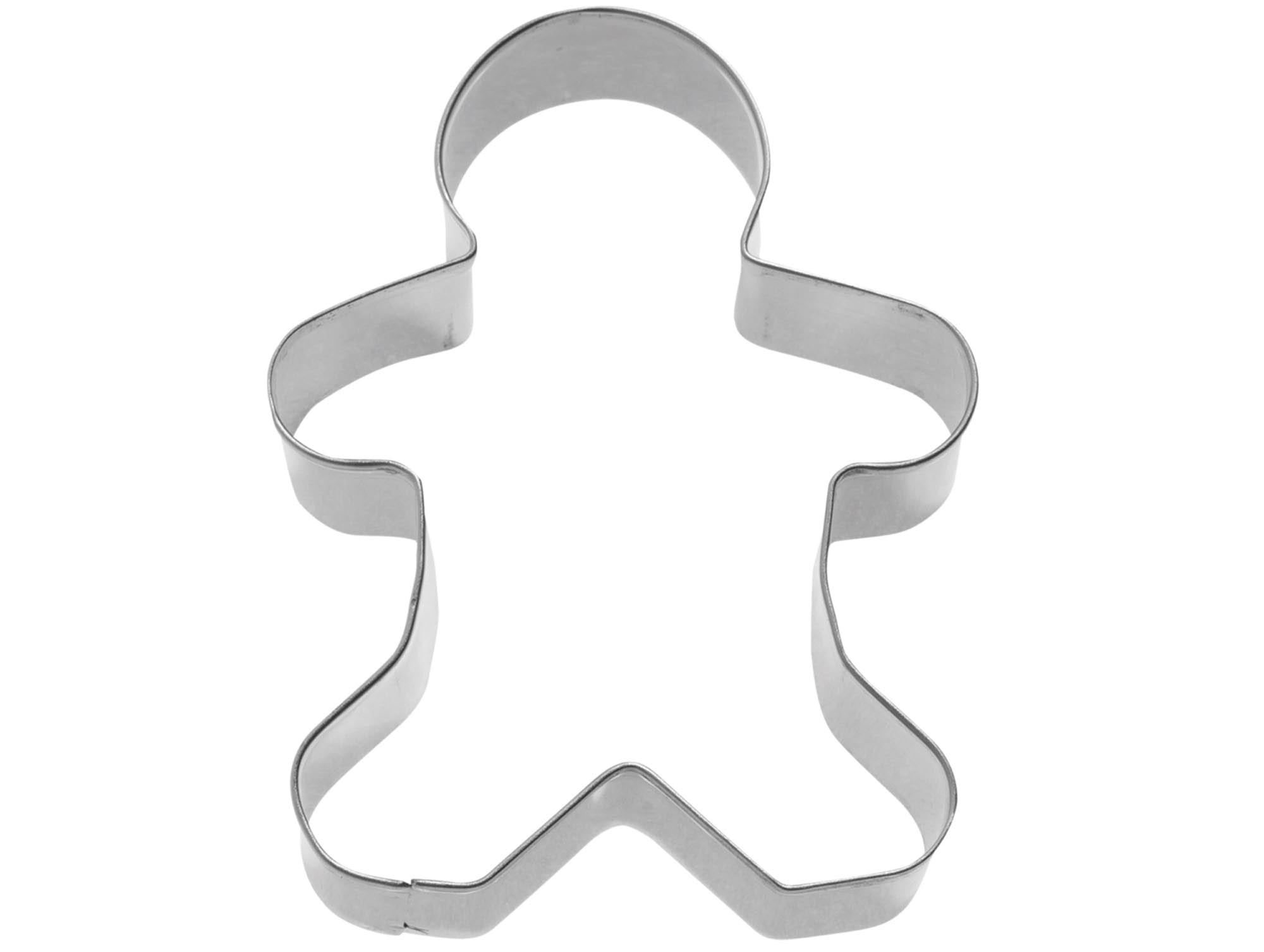 Ausstechform Lebkuchenmann, 6cm in Silber präsentiert im Onlineshop von KAQTU Design AG. Ausstecher ist von Westmark