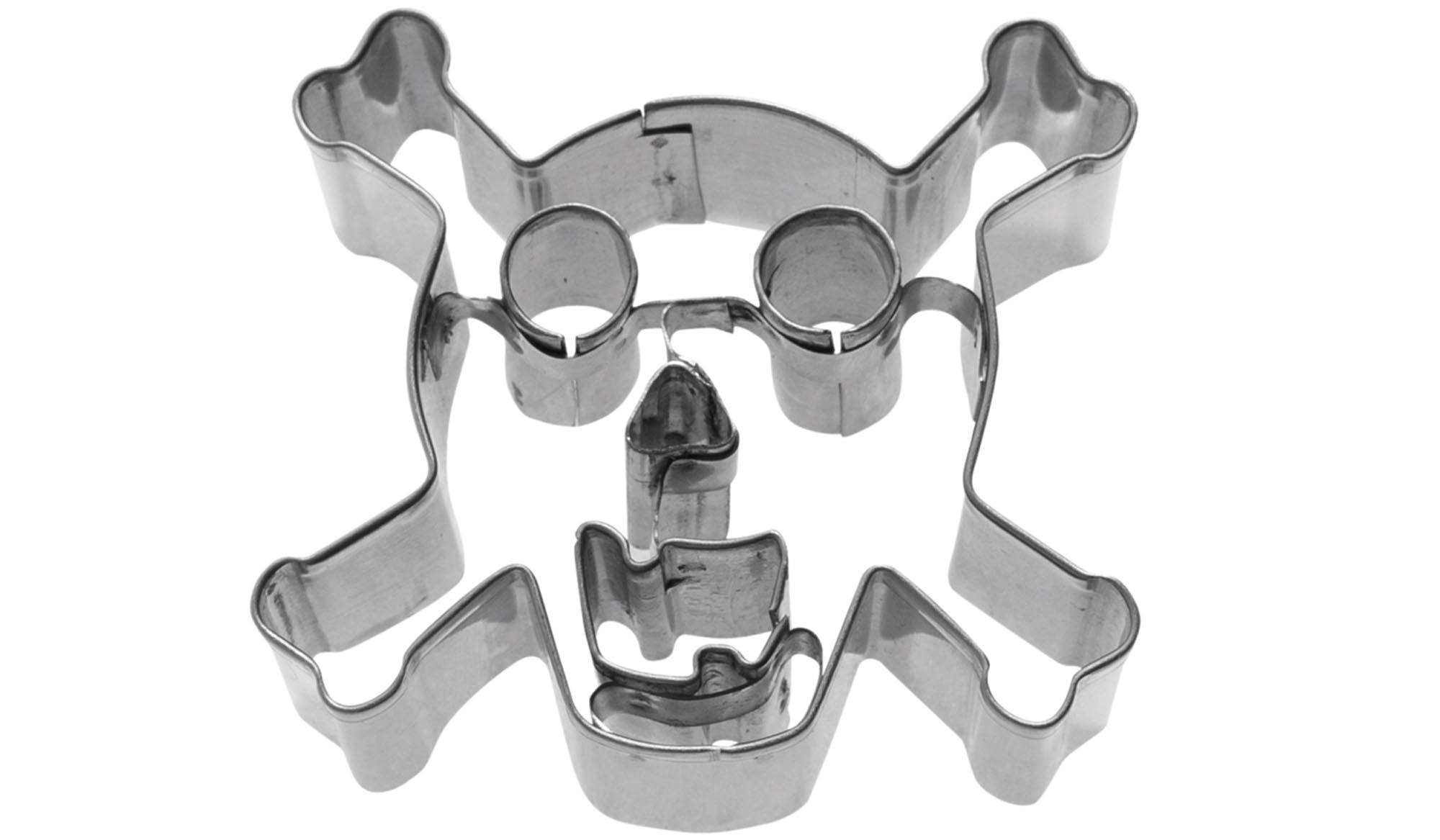 Ausstechform Totenkopf 2D, 7cm in Silber präsentiert im Onlineshop von KAQTU Design AG. Ausstecher ist von Westmark