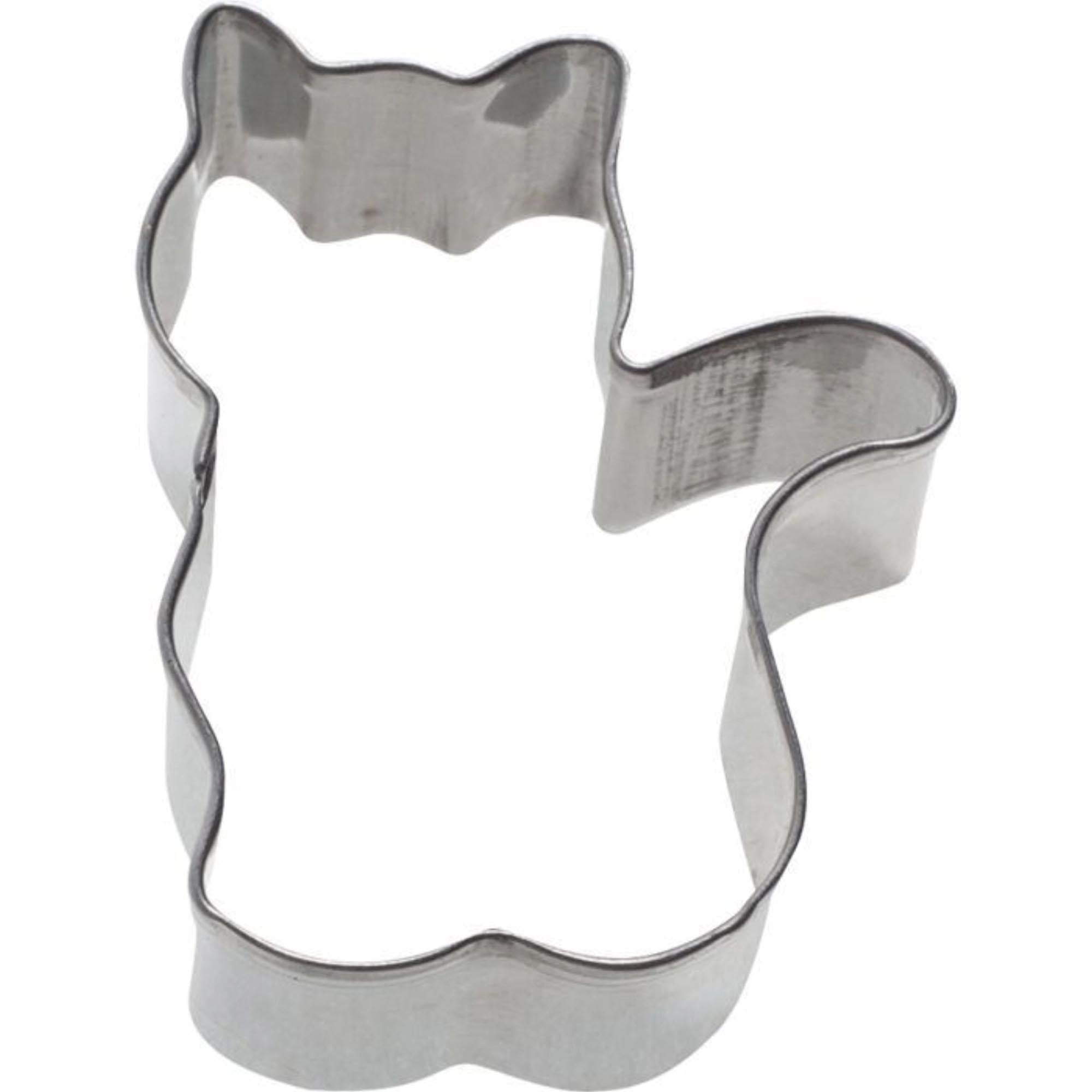 Ausstechform Katze sitzend, 5cm in Silber präsentiert im Onlineshop von KAQTU Design AG. Ausstecher ist von Westmark