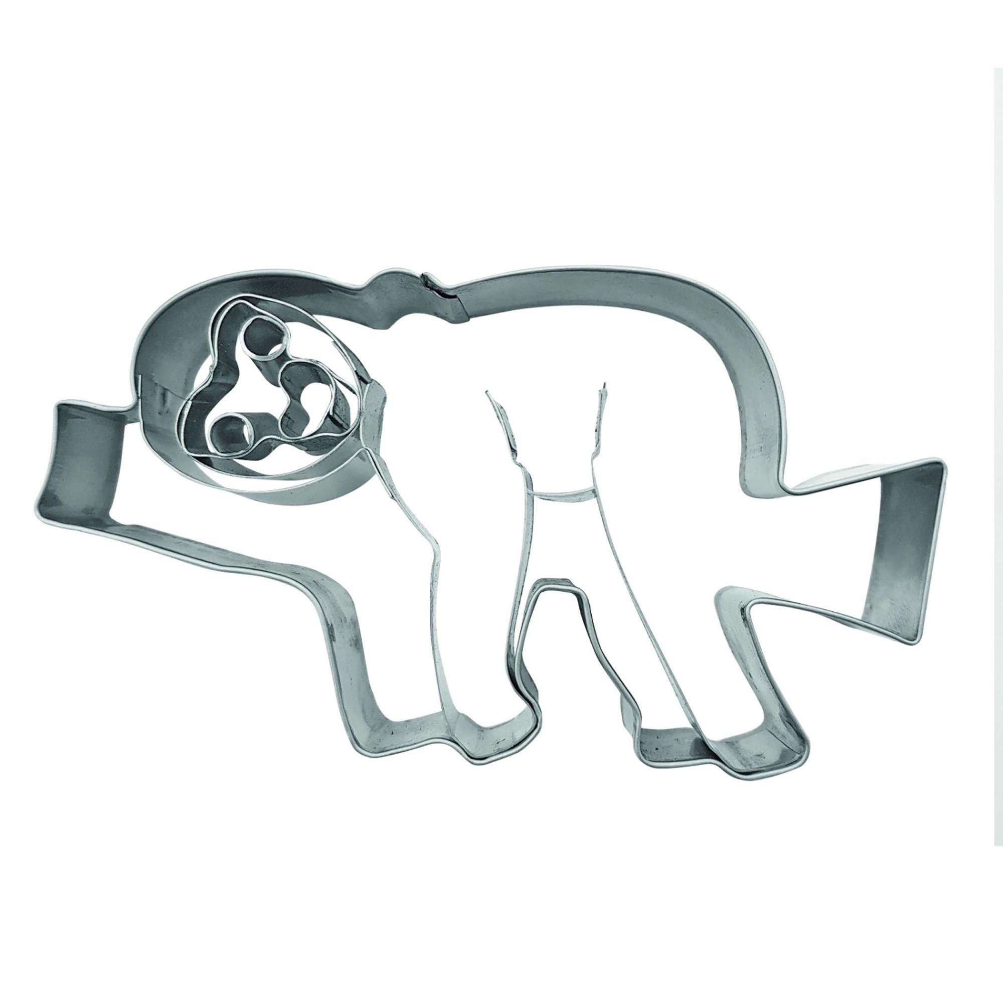 Ausstechform Faultier Kurt 2D, 10cm in Silber präsentiert im Onlineshop von KAQTU Design AG. Ausstecher ist von Westmark
