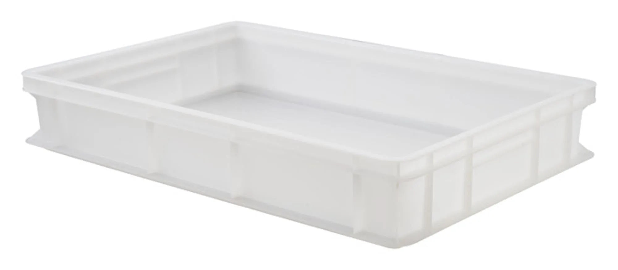 Großer Hefeteigkasten 60x40x10 cm, 20L, robust, lebensmittelecht, ideal für Teigruhe und Gärung, stapelbar, leicht zu reinigen.