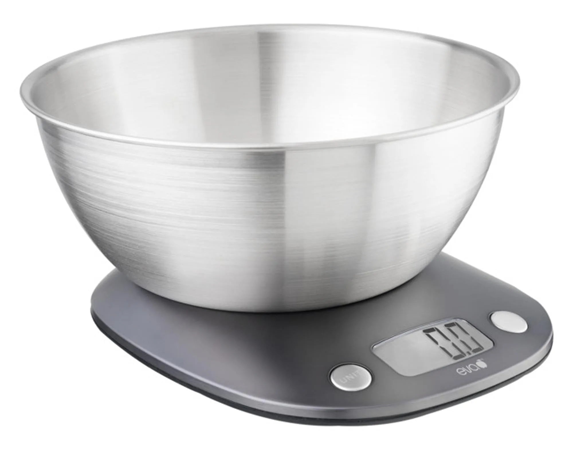 EVA Küchenwaage mit Schale digital Inox schwarz 5 kg in  präsentiert im Onlineshop von KAQTU Design AG. Waage ist von EVA COLLECTION