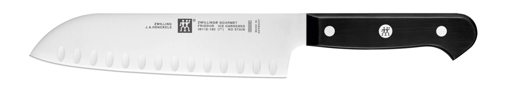ZWILLING Coltello Santoku Gourmet con lame, 180 mm