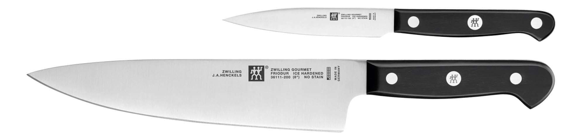 ZWILLING Set di coltelli gourmet da 2 pezzi (coltello da cucina e coltello da cuoco)