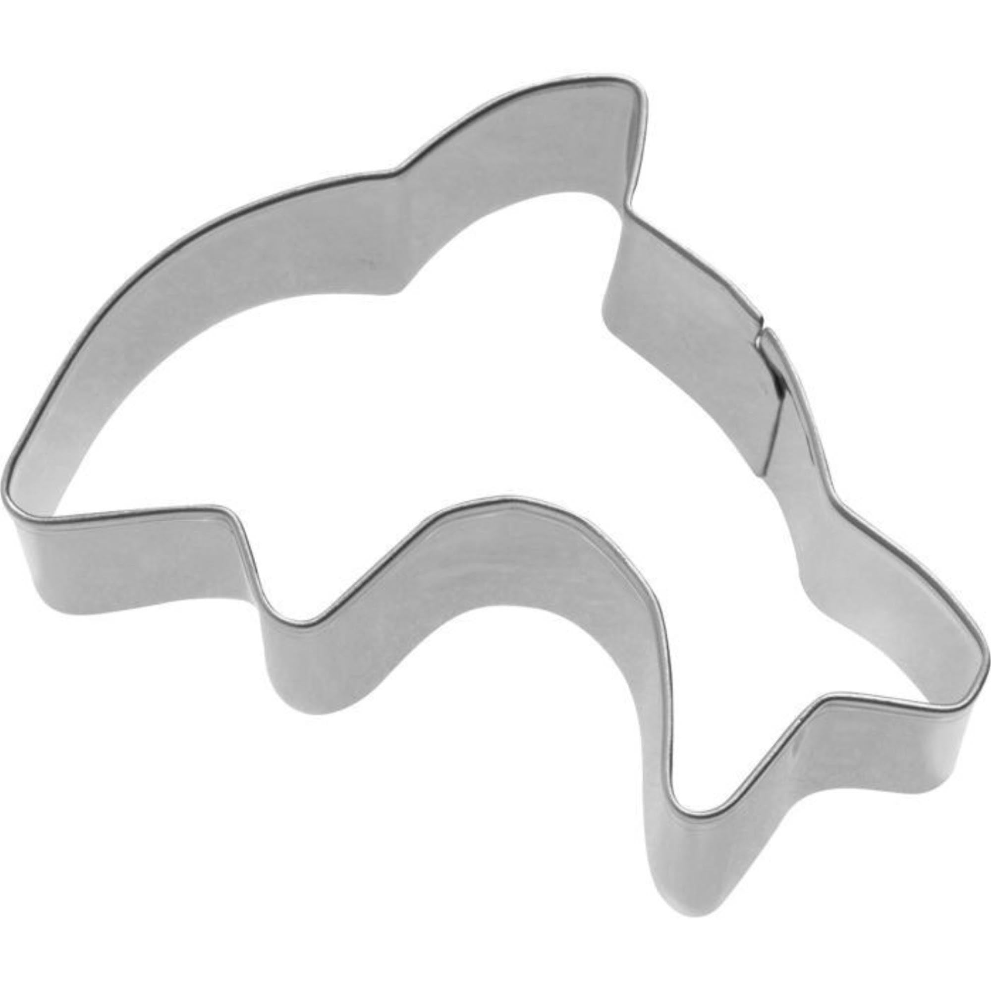 Ausstechform Delfin, 6cm in Silber präsentiert im Onlineshop von KAQTU Design AG. Ausstecher ist von Westmark