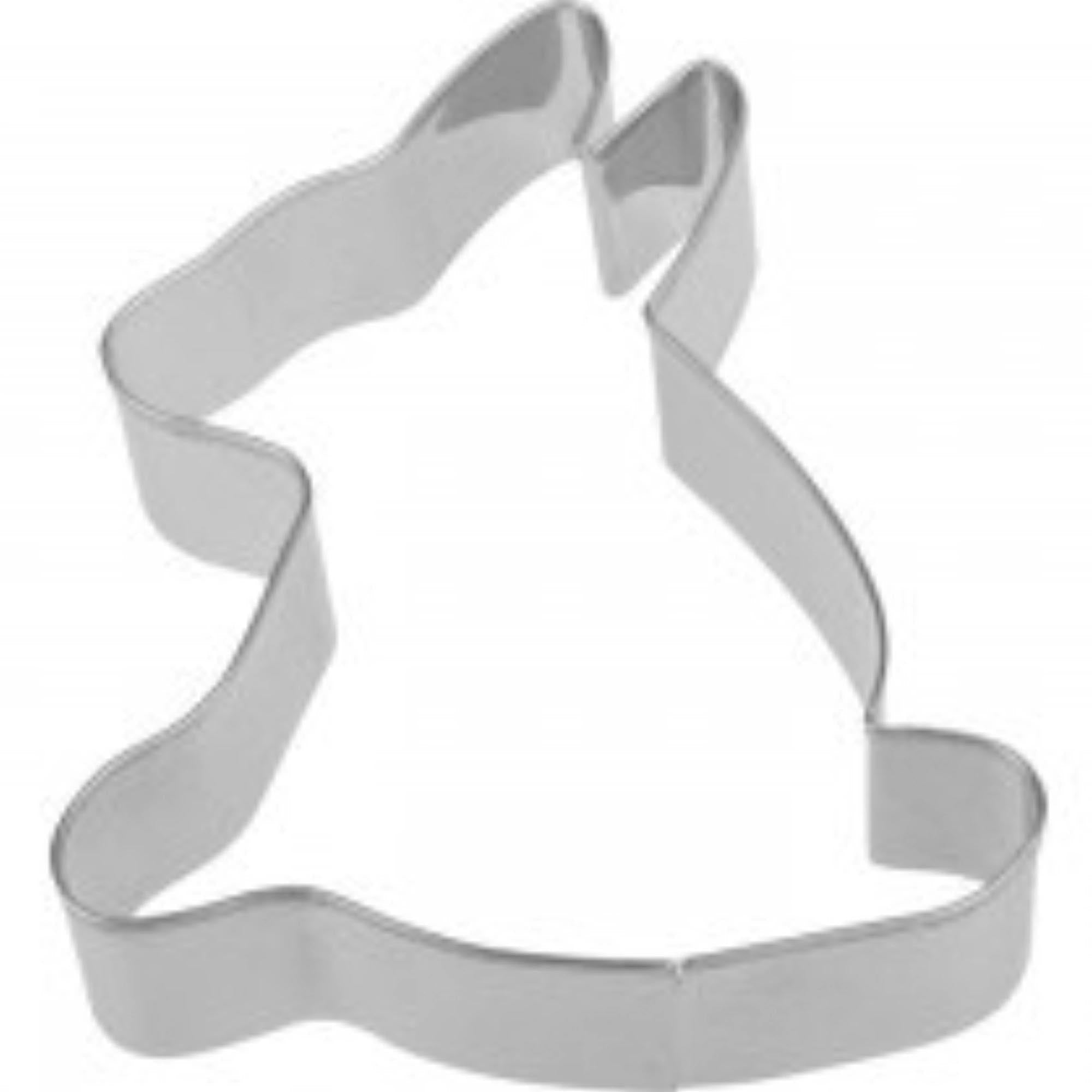 Ausstechform Hase sitzend, 9,5cm in Silber präsentiert im Onlineshop von KAQTU Design AG. Ausstecher ist von Westmark