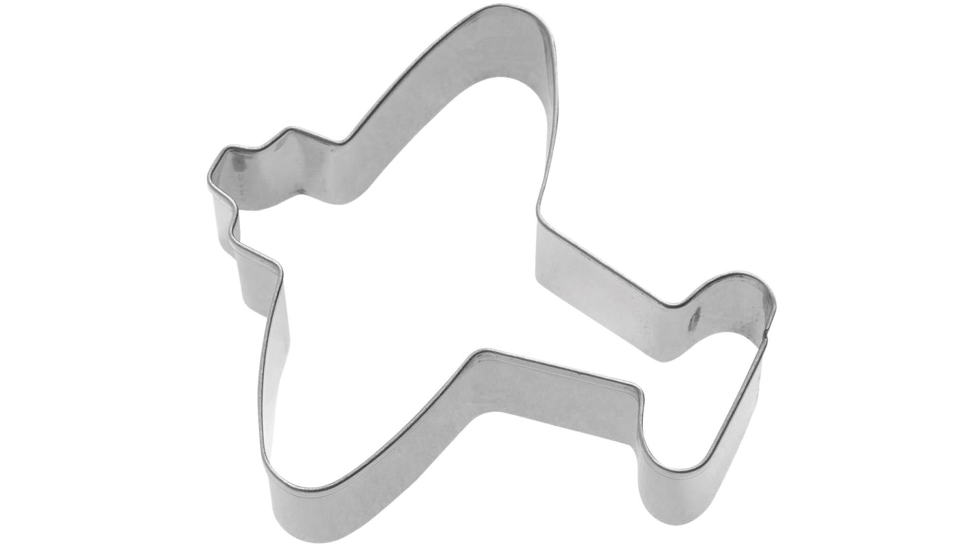Ausstechform Flugzeug, 6cm in Silber präsentiert im Onlineshop von KAQTU Design AG. Ausstecher ist von Westmark