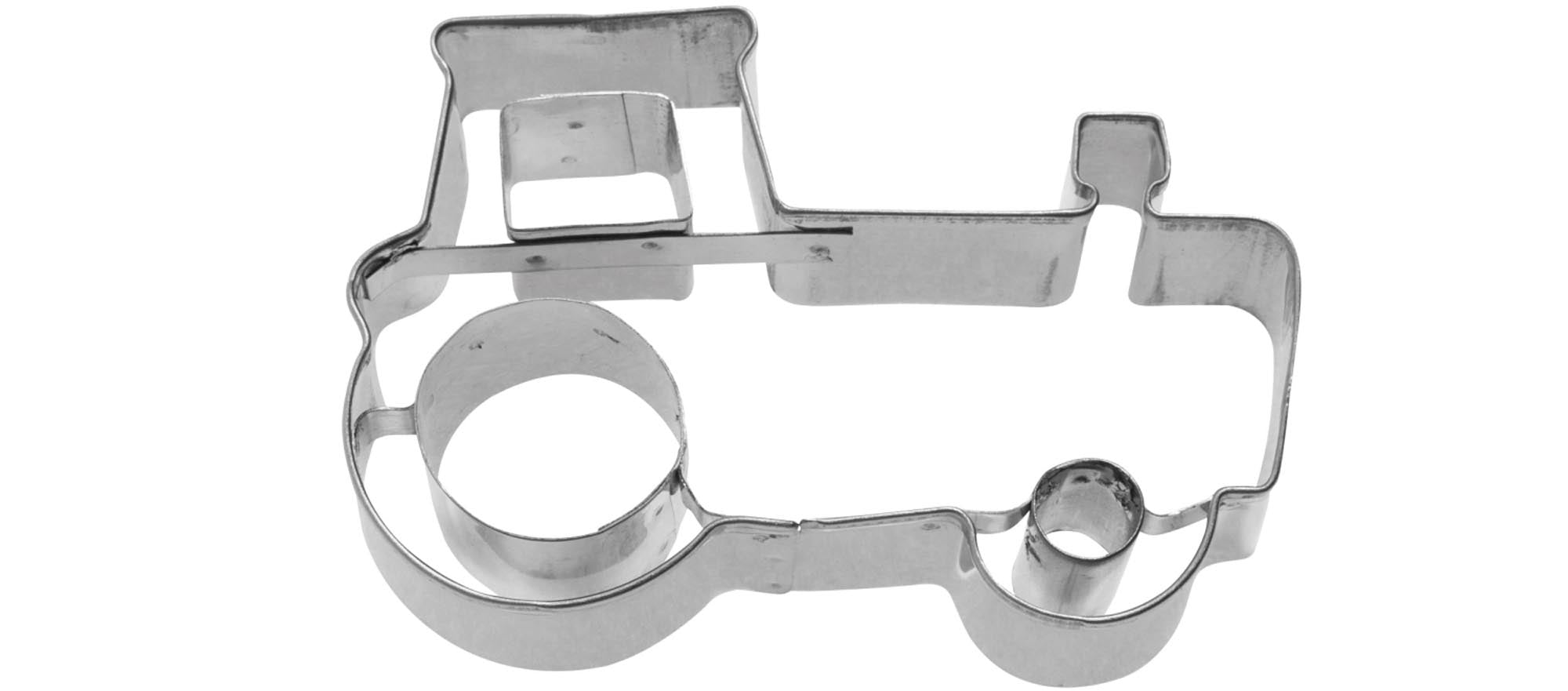 Ausstechform Traktor 2D, 6cm in Silber präsentiert im Onlineshop von KAQTU Design AG. Ausstecher ist von Westmark