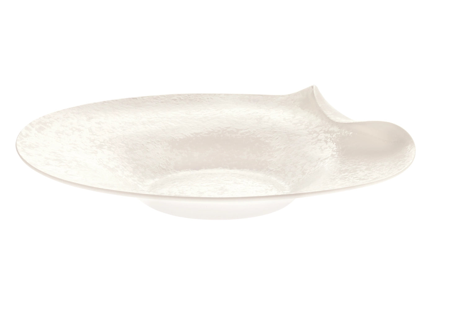 Diva 01 Gourmet Teller tief gebogen 28cm H4.5cm in Weiss präsentiert im Onlineshop von KAQTU Design AG. Teller ist von Royale