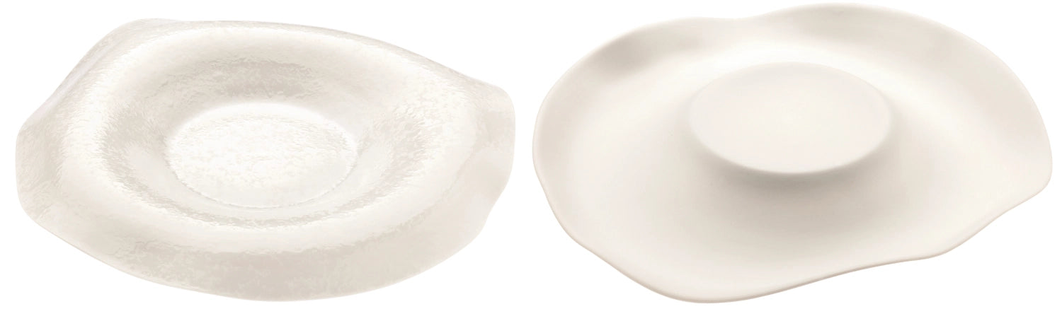 Diva 04 Gourmet Teller tief zweiseitig 29cm H3cm in Weiss präsentiert im Onlineshop von KAQTU Design AG. Teller ist von Royale