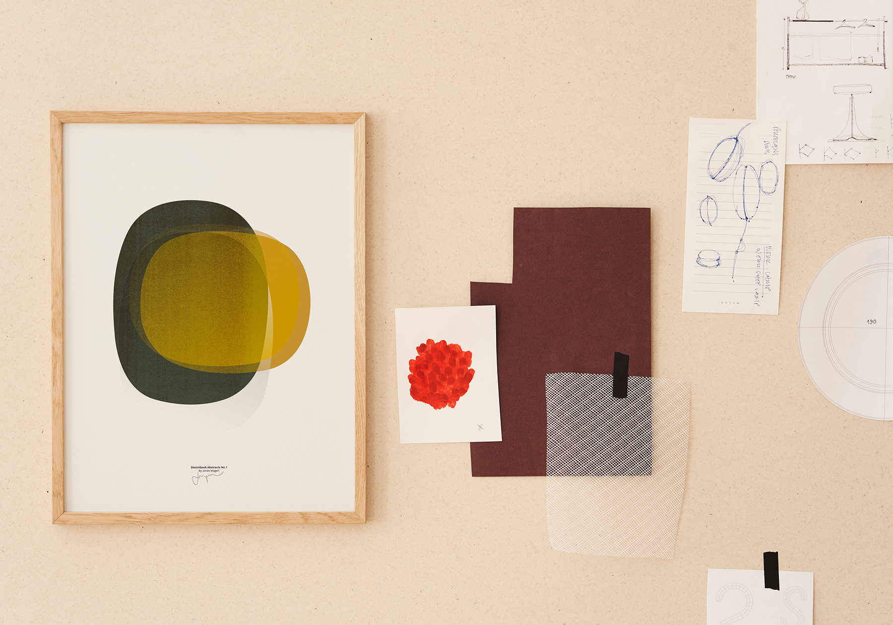 Sketchbook Abstract 01  in Multicolor präsentiert im Onlineshop von KAQTU Design AG. Bild ist von Paper Collective