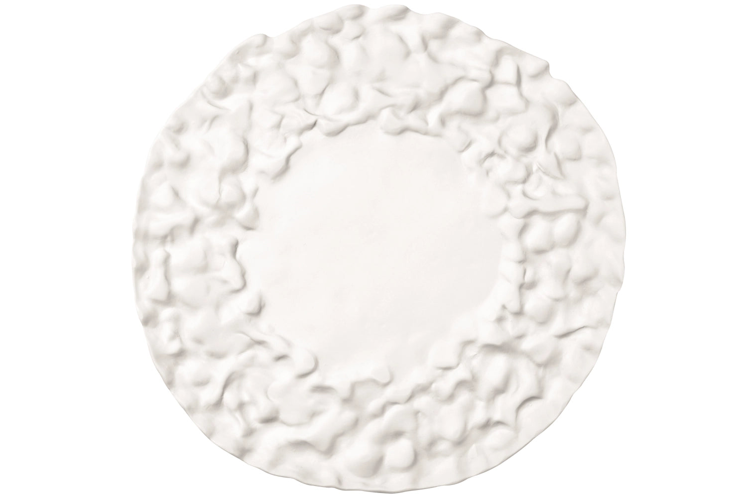 Materia 16S Teller flach rund 15cm mit Glasur in Weiss präsentiert im Onlineshop von KAQTU Design AG. Teller ist von Royale