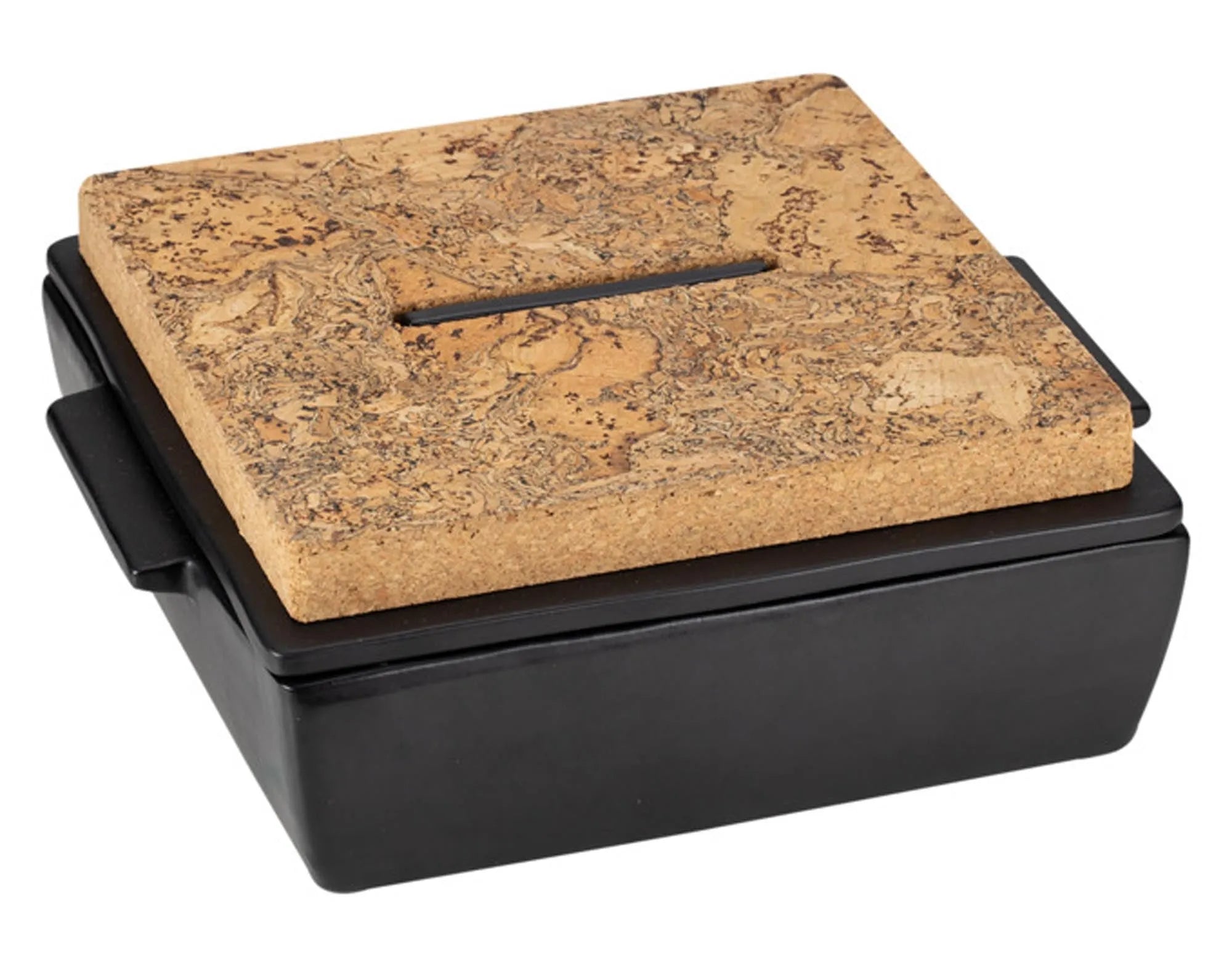 Elegante, kratzfeste Keramik-Ofenform 27x24 cm von DUTCHDELUXES, ideal für Aufläufe, Lasagne und mehr. Perfekte Wärmeleitung, leicht zu reinigen.
