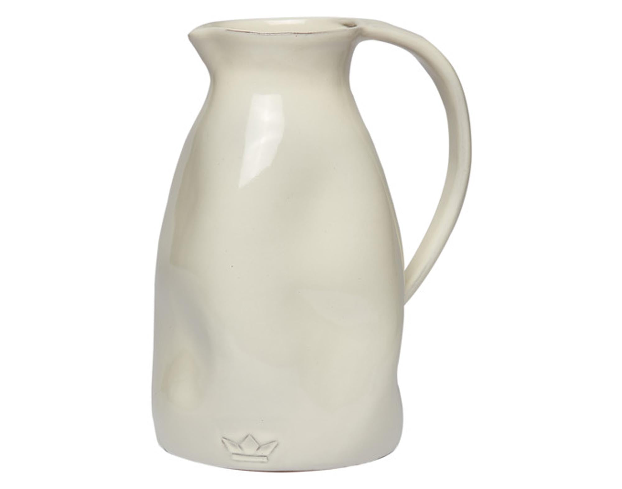 DUTCHDELUXES Krug weiss ø 13.5x24 cm in  präsentiert im Onlineshop von KAQTU Design AG. Kanne ist von DUTCHDELUXES