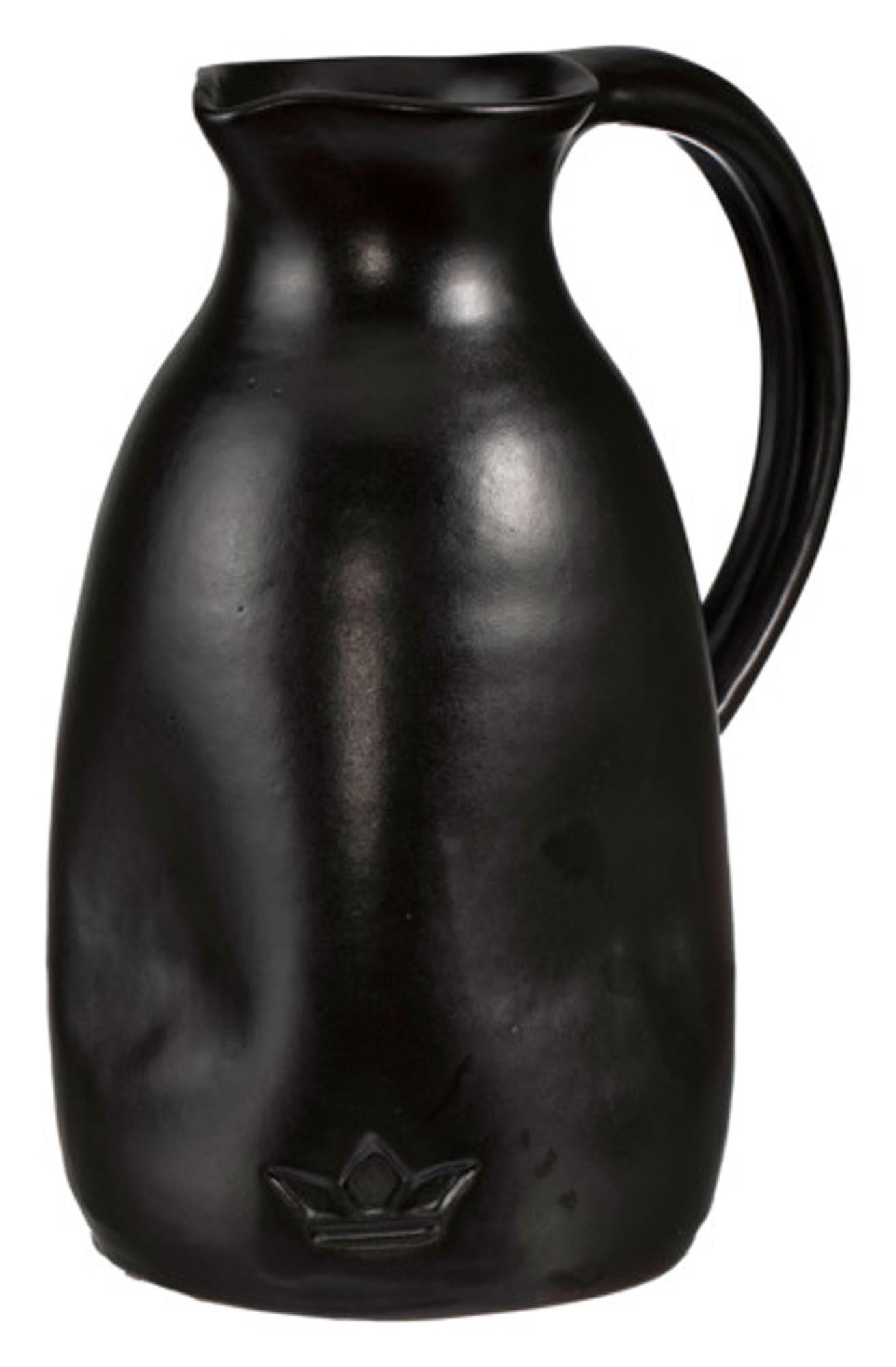 DUTCHDELUXES Krug schwarz matt ø 11x20 cm in  präsentiert im Onlineshop von KAQTU Design AG. Kanne ist von DUTCHDELUXES