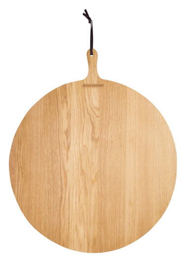 Holzbrett Eiche rund ø 60 cm in  präsentiert im Onlineshop von KAQTU Design AG. Schneidbrett ist von DUTCHDELUXES