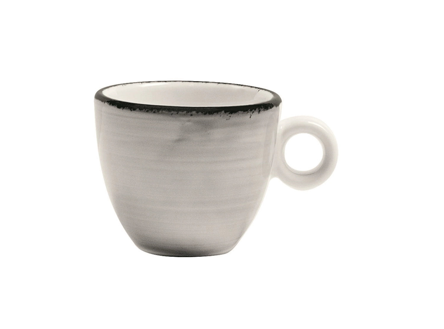 Pure Espresso Obertasse 0.09lt grau in Grau präsentiert im Onlineshop von KAQTU Design AG. Espressotassen ist von Royale