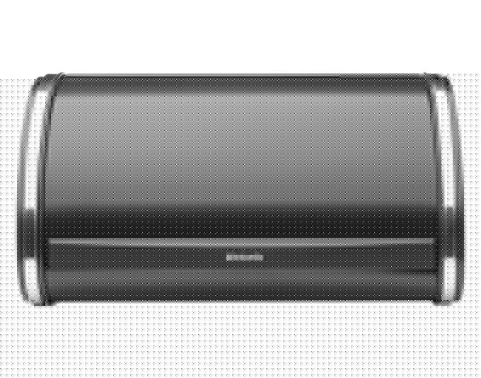 BRABANTIA Rollbrotkasten Single black matt 26.5x31.6x17.3 cm in  präsentiert im Onlineshop von KAQTU Design AG. Brotkorb ist von BRABANTIA