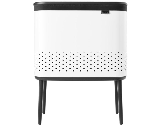 Wäschebox mit Deckel Bo 60 l in Weiss präsentiert im Onlineshop von KAQTU Design AG. Wäschekorb ist von BRABANTIA