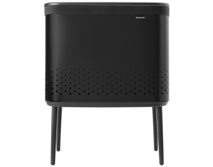 Wäschebox mit Deckel Bo 60 l in Schwarz präsentiert im Onlineshop von KAQTU Design AG. Wäschekorb ist von BRABANTIA