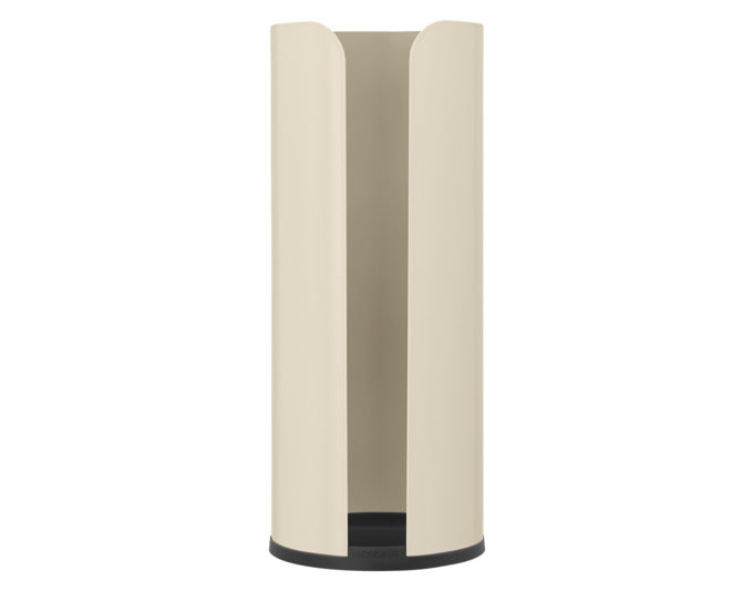 Eleganter BRABANTIA WC-Rollenhalter ReNew in soft beige, ideal für stilvolle Badezimmer, praktisch und hochwertig designt.